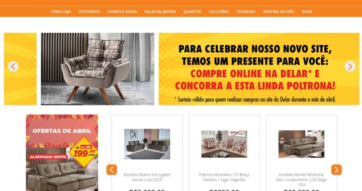 Delar Móveis lança sua primeira loja virtual – www.delar.com.br